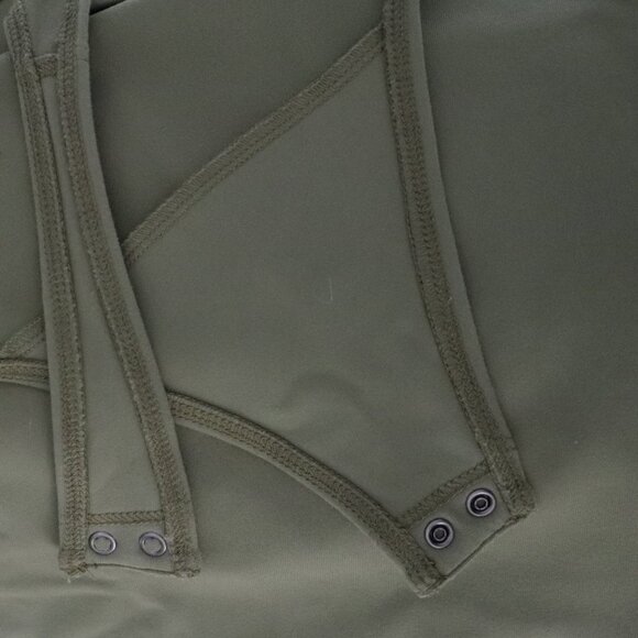 Abercrombie & Fitch Womens Green Sz M Soft One Piece Sleeveless Stretch Bodysuit - Picture 8 of 11